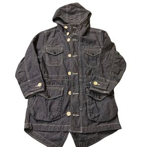 GAP Blue Denim Jacket with white Accents.kj1702